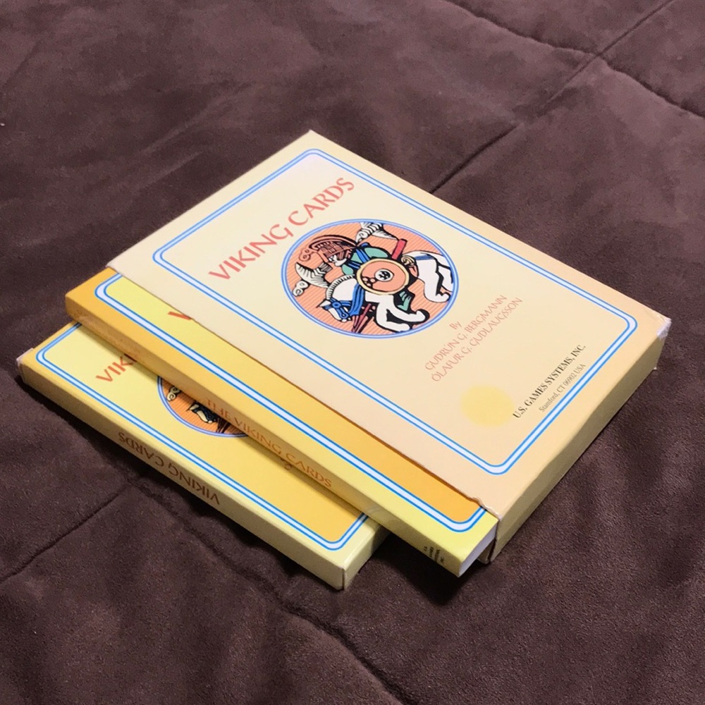 Boxed set, the Viking cards by Gudrun G. Bergmann, cards unopened, out of print!